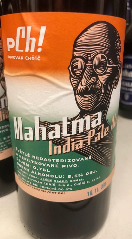 The Mahatma bottled beer.