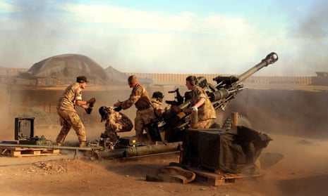 British armed forces in Helmand province, Afghanistan, February 2008.