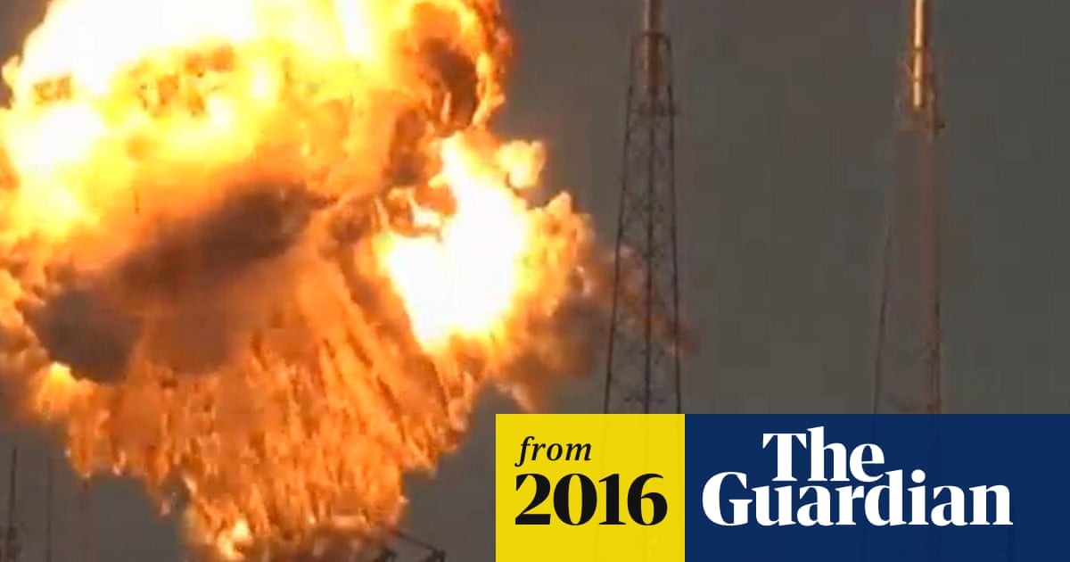 Spacex Rocket Explodes On The Launch Pad At Cape Canaveral Video Science The Guardian Spacex Rocket Explodes On The Launch Pad At Cape Canaveral Video Science The Guardian