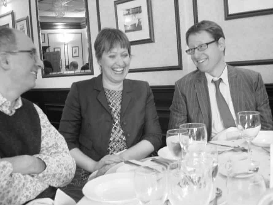 Jonathan Freedland with Fiona and her husband, Robin, in 2011
