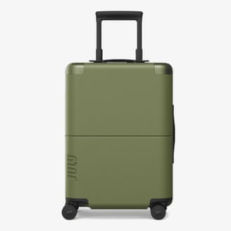 July Carry On luggage in green colour.