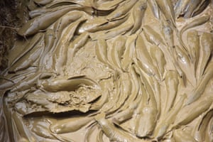 Thai Magur encased in what looks like mud