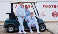 Arsenal's Steph Catley, Caitlin Foord and Kyra Cooney-Cross