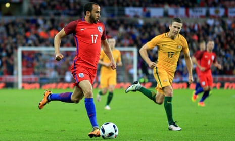 Andros Townsend playing for England against Australia