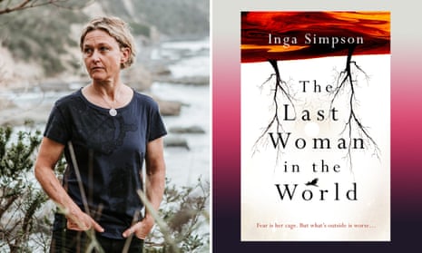 Australian author Inga Simpson and the cover of her new book, The Last Woman