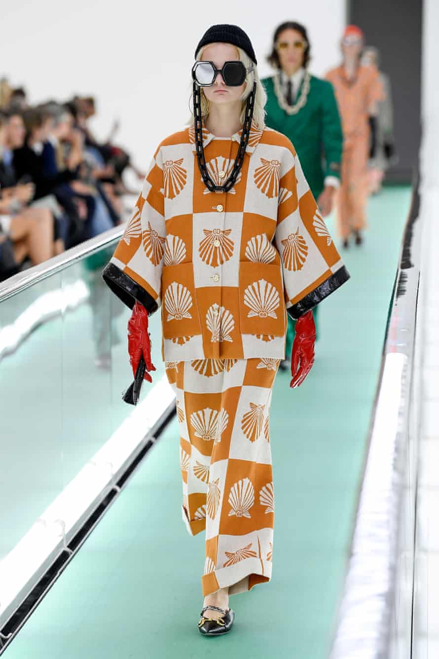 Gucci Model Stages Mental Health Protest At Milan Fashion Week Gucci The Guardian