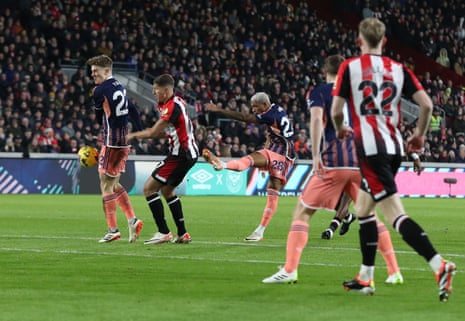 Danilo scores the opening goal.
