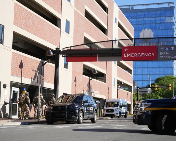 Suspect at large as two people shot inside Delaware hospital, police say