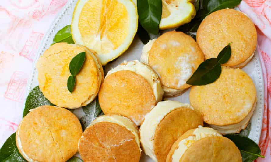 Nigel Slater’s orange and lemon ice-cream sandwiches.