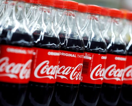 Coca-Cola bottles.