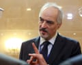 Head of Syrian government delegation Bashar al-Jaafari