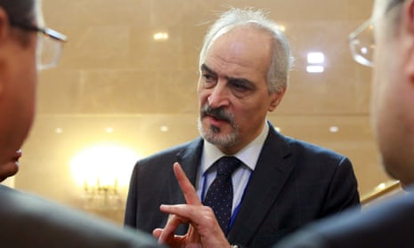 Head of Syrian government delegation Bashar al-Jaafari