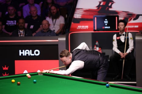 Shaun Murphy in action during the final against China’s Wu Yize.