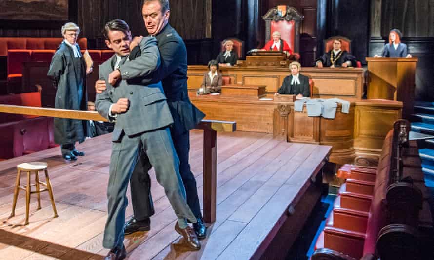 Leonard Vole (Jack McMullen) and John House (Warder) in Witness for the Prosecution.