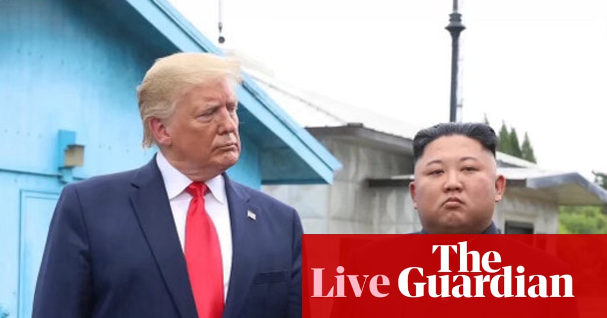 Trump cuts military drills with South Korea citing ‘very good relationship’ with Kim Jong-un – US politics live