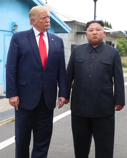 The photo posted by Donald Trump on social media on Sunday.