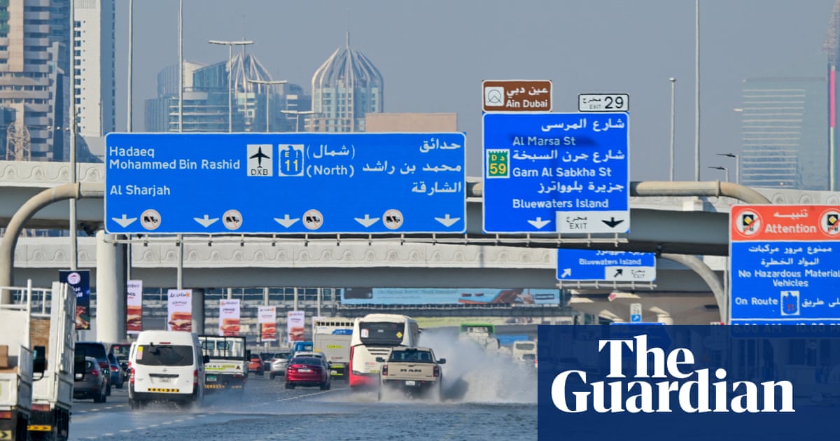 Global heating and urbanisation to blame for severity of UAE floods, study finds | Extreme weather