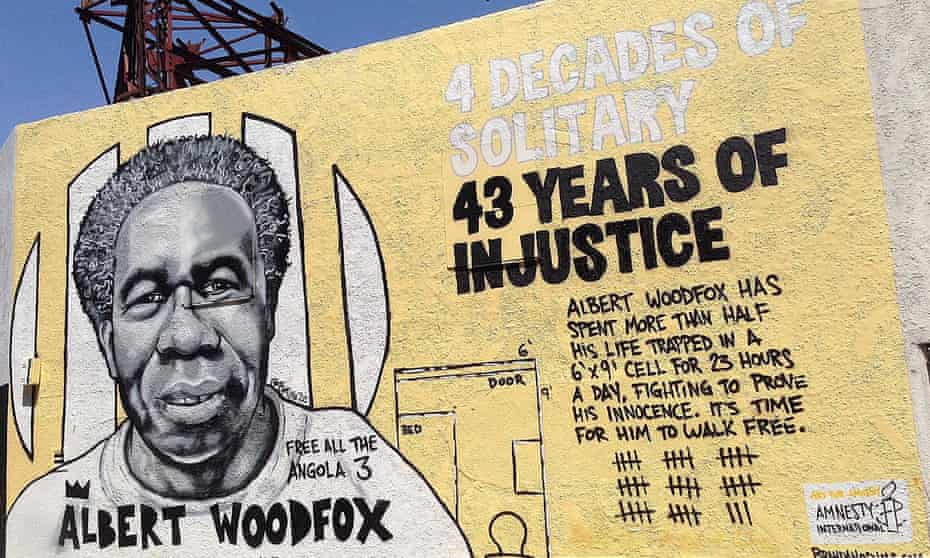 A mural dedicated to Albert Woodfox in New Orleans, Louisiana, by Brandan ‘B-mike’ Odums.
