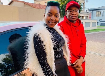 Nomcebo Zikode, left, and Master KG.