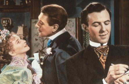 Joan Greenwood, Michael Redgrave and Michael Denison in The Importance of Being Earnest.