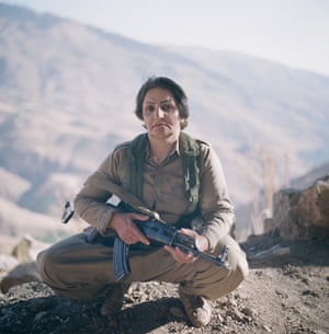 A Kurdish fighter