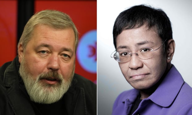 Journalists Maria Ressa and Dmitry Muratov win Nobel peace prize Nobel peace prize,Maria Ressa,Dmitry Muratov,2021 Nobel peace prize,Berit Reiss-Andersen,harbouchanews