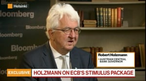 Austrian central bank governor Robert Holzmann