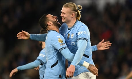 Leicester City 0-2 Manchester City: Premier League – live