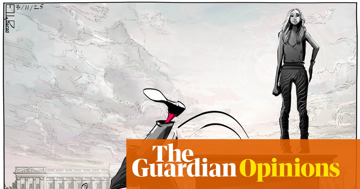 Ella Baron on Virginia Giuffre – cartoon