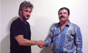 Sean Penn with the then fugitive Joaquín ‘El Chapo’ Guzmán in 2015.