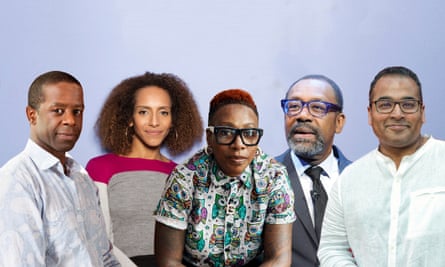 Signatories to the letter include (left to right): Adrian Lester, Afua Hirsch, Gina Yashere, Lenny Henry and Krishnan Guru-Murthy.