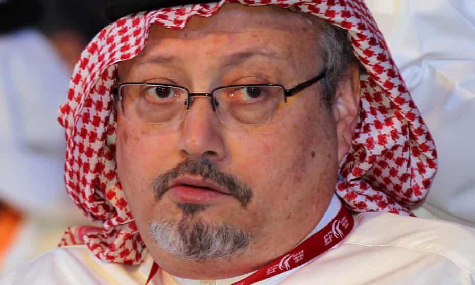 Writer and former editor-in-chief of the Saudi newspaper Al-Watan, Jamal Khashoggi.