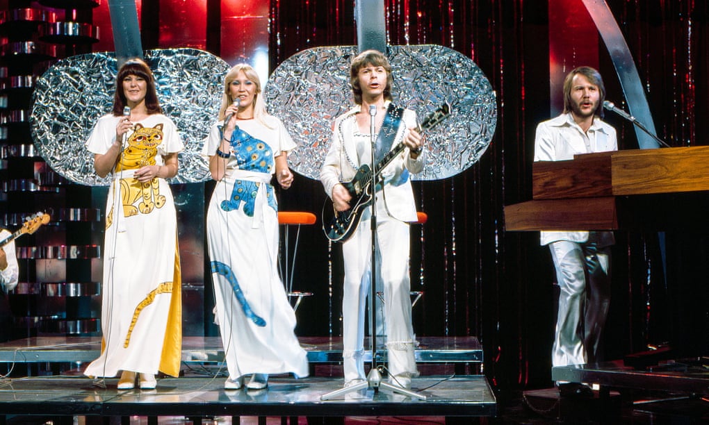 Swedish band Abba performing Mamma Mia on The Best of ABBA Bandstand special in Australia, March, 1976