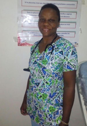 Marie-Lyrette Casimir, a midwife at St Antoine hospital