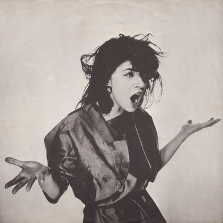 Lizzy Mercier Descloux pictured for the sleeve of album Mambo Nassau
