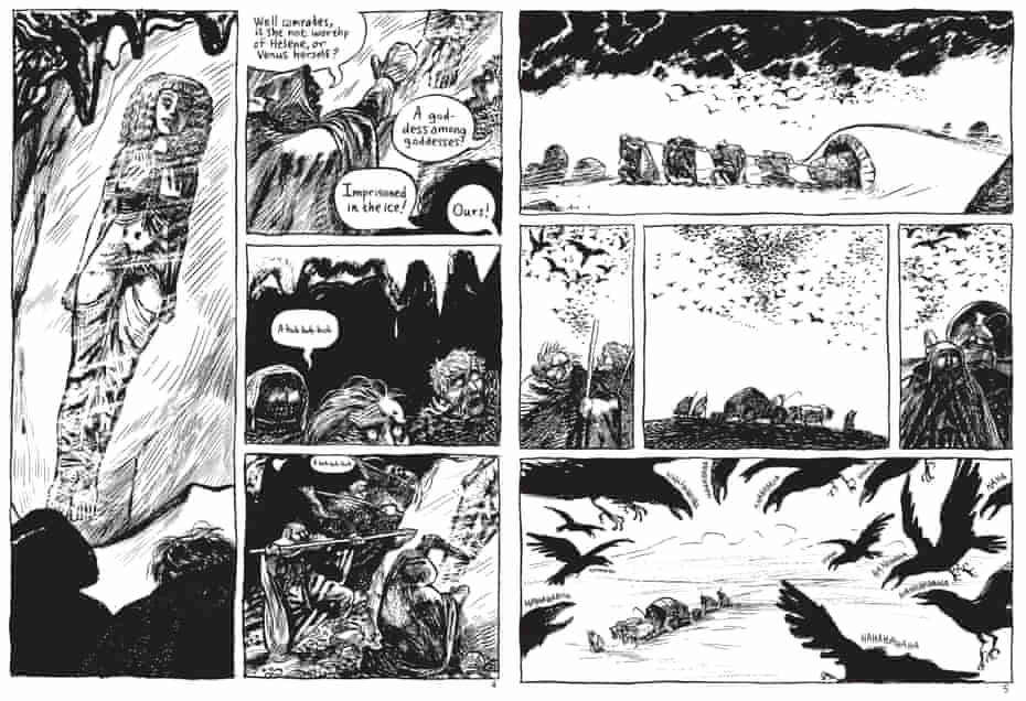 Blutch’s ‘lines are stark and his frames hefty’.