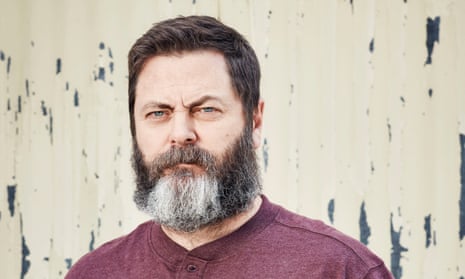 Nick Offerman: ‘I’m grateful to Twitter as an avenue in which I can vent my ire, because otherwise I’d be out burning down a building or something.’