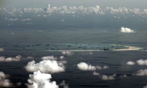 Reclamation of Mischief Reef in the Spratly Islands in the South China Sea. China is to build a petrol station on another disputed island in the Paracels. 
