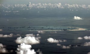 Chinese military vessels in the South China Sea
