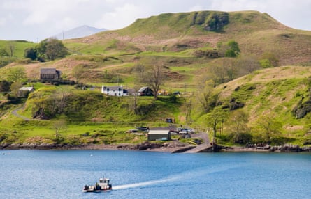 Kerrera island is served by a tiny ferry.