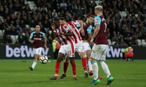 Andy Carroll volleys in the equaliser.
