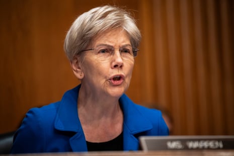 Democratic senator from Massachusetts Elizabeth Warren.