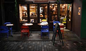 A quiet restaurant in Soho last month.