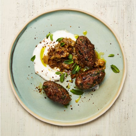 Yotam Ottolenghi’s lamb and aubergine kofta.