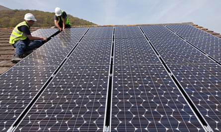 Fitting solar photovoltaic panels to a house roof