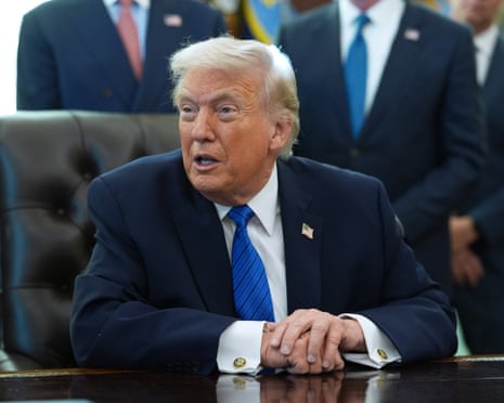 Donald Trump in the Oval Office on Friday.