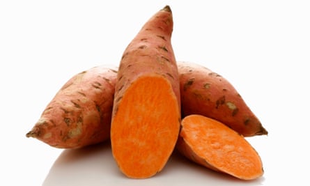 Three sweet potatoes