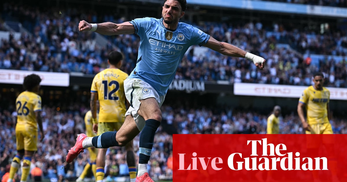 Manchester City v Crystal Palace: Premier League – live Manchester City v Crystal Palace: Premier League – live