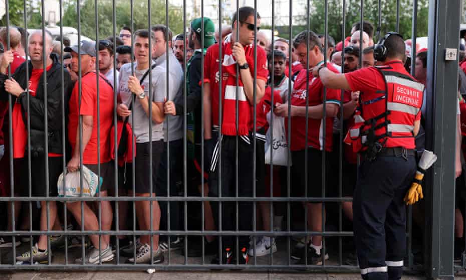 Chaotic scenes outside Stade de France in Paris before last month’s Champions League final saw thousands of Liverpool fans unable to enter the stadium.