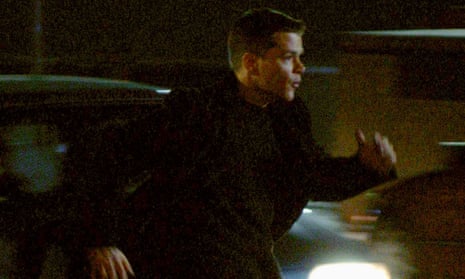 Matt Damon as Jason Bourne in The Bourne Identity (2002).